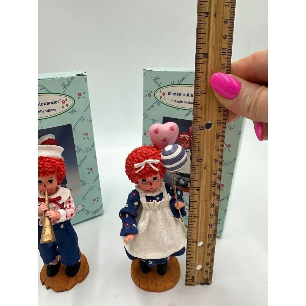 Madame Alexander Mop Top Wendy and Billy COA and Boxes Raggedy Ann Andy 2000